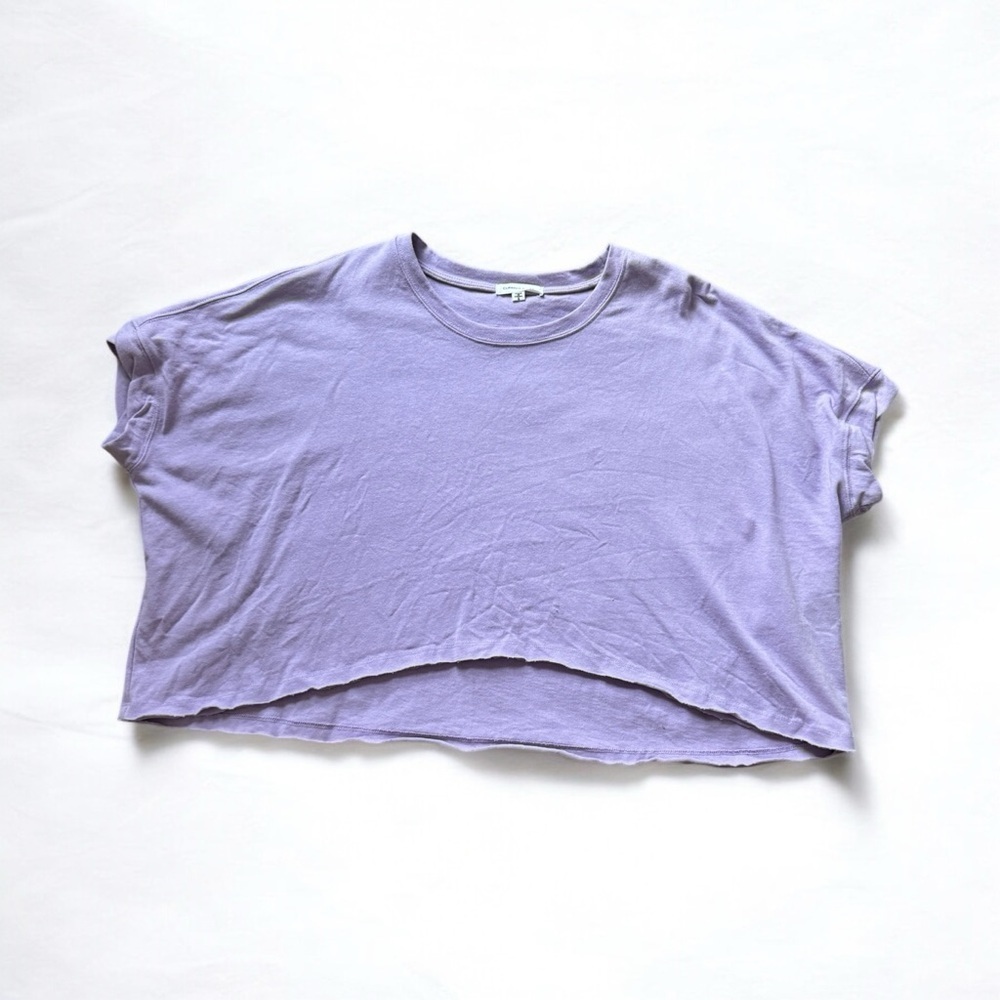Lavender Cropped Knit Top - Picture 5 of 5